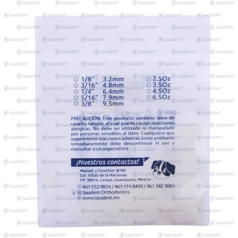 3/16"X3.5oz DRAGÓN LIGAS INTRA 100PZ/PACK