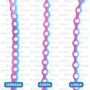 CADENA CERRADA 102 AMARILLO/ROSA SAUDENT 4.5M 1PZ