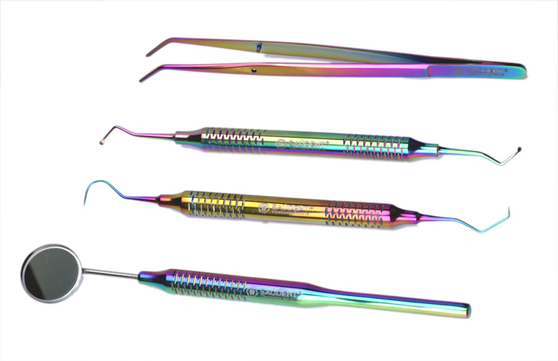 S020 KIT BÁSICO DENTAL MULTICOLOR 1x4 SAUDENT (4 PZ)