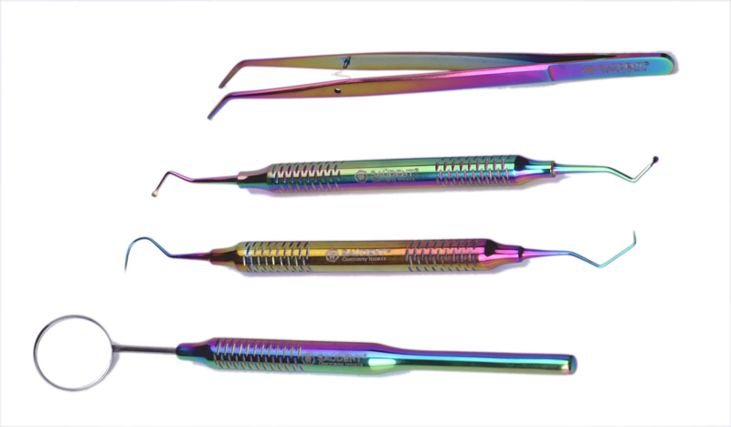 S020 KIT BÁSICO DENTAL MULTICOLOR 1x4 SAUDENT (4 PZ)