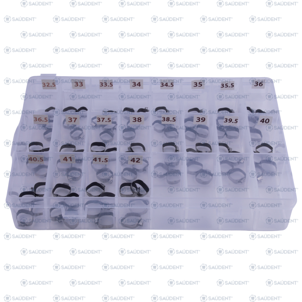KIT DE BANDAS 1er MOLAR TUBO SENCILLO 018 80 PZAS/PACK